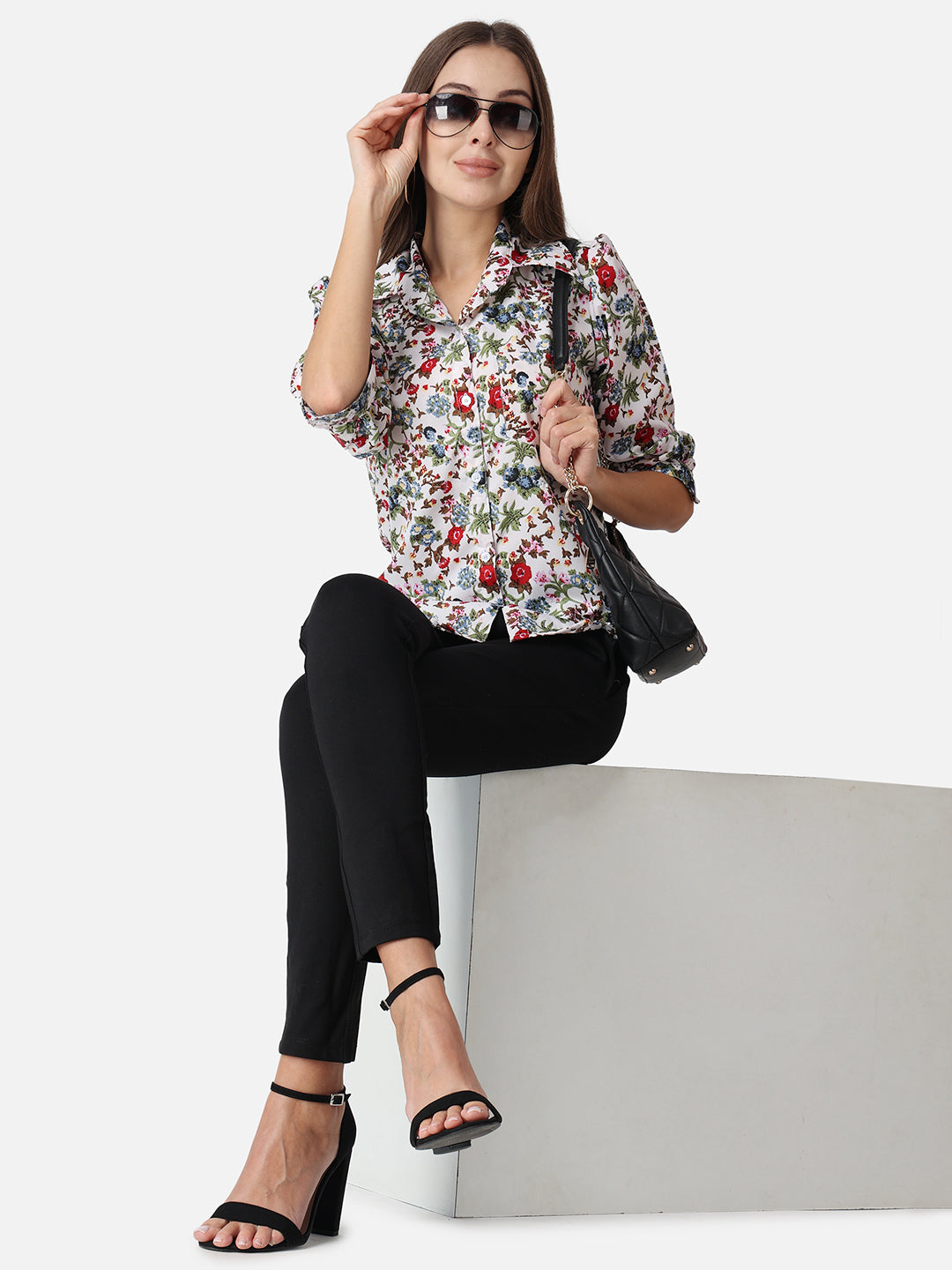 SCORPIUS Floral Printed Casual Shirt