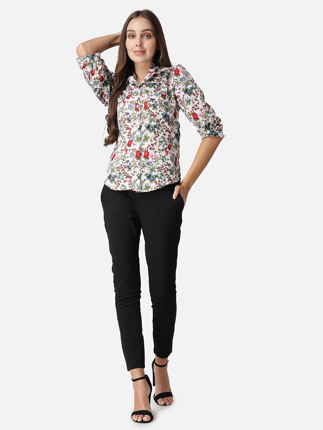 SCORPIUS Floral Printed Casual Shirt