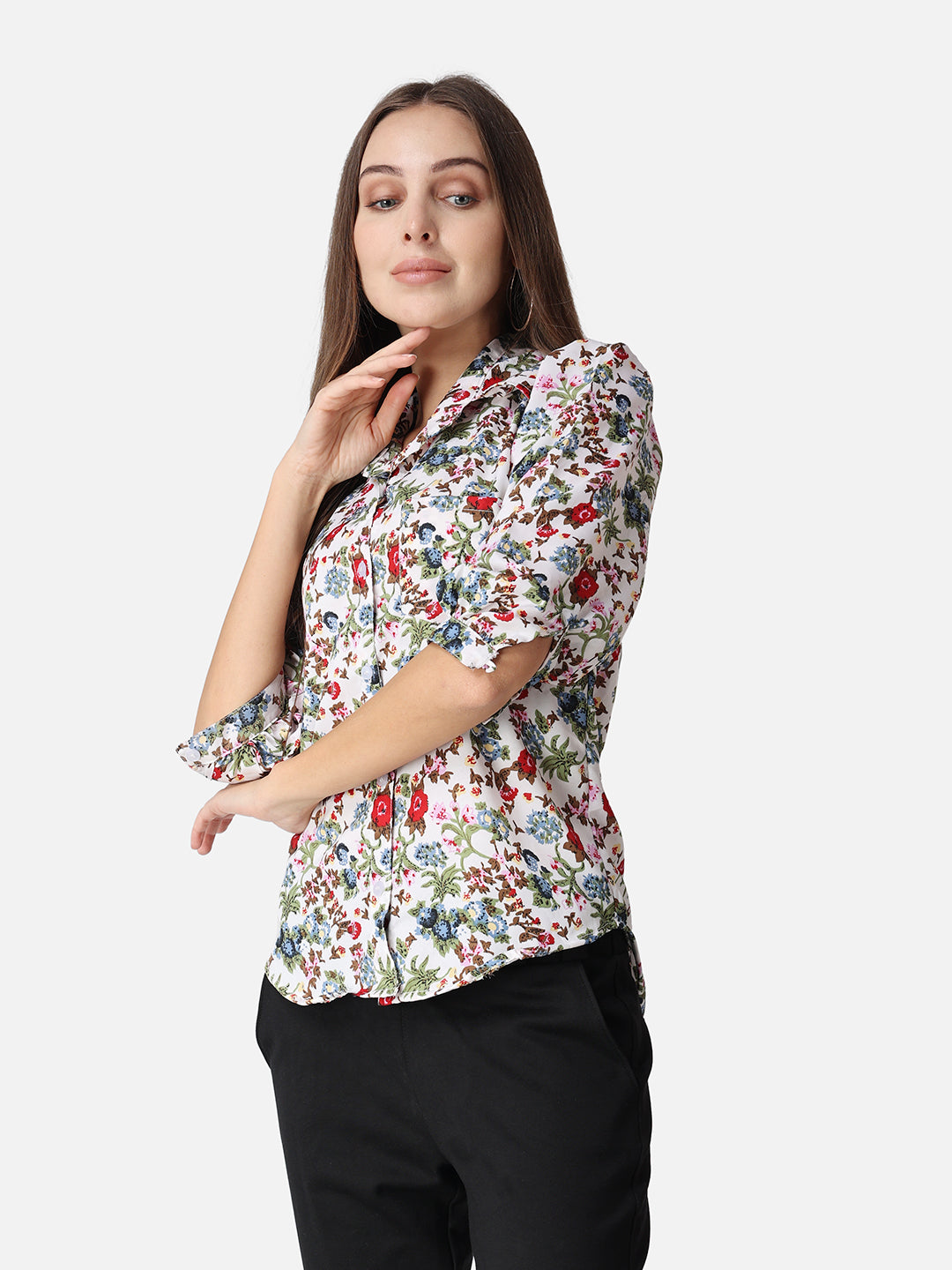 SCORPIUS Floral Printed Casual Shirt