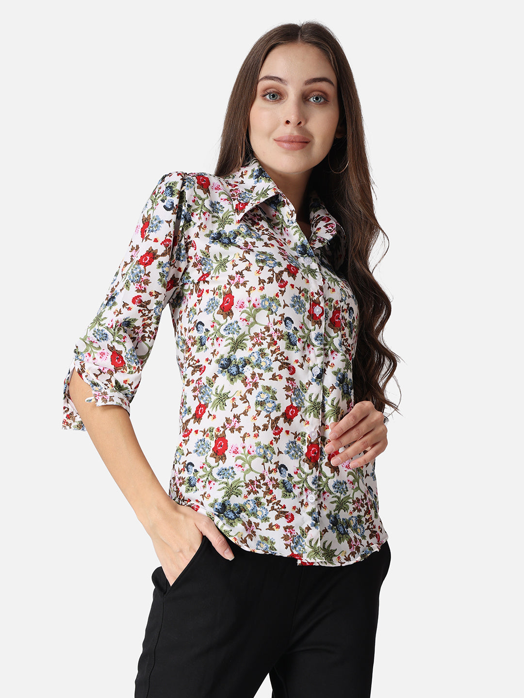 SCORPIUS Floral Printed Casual Shirt