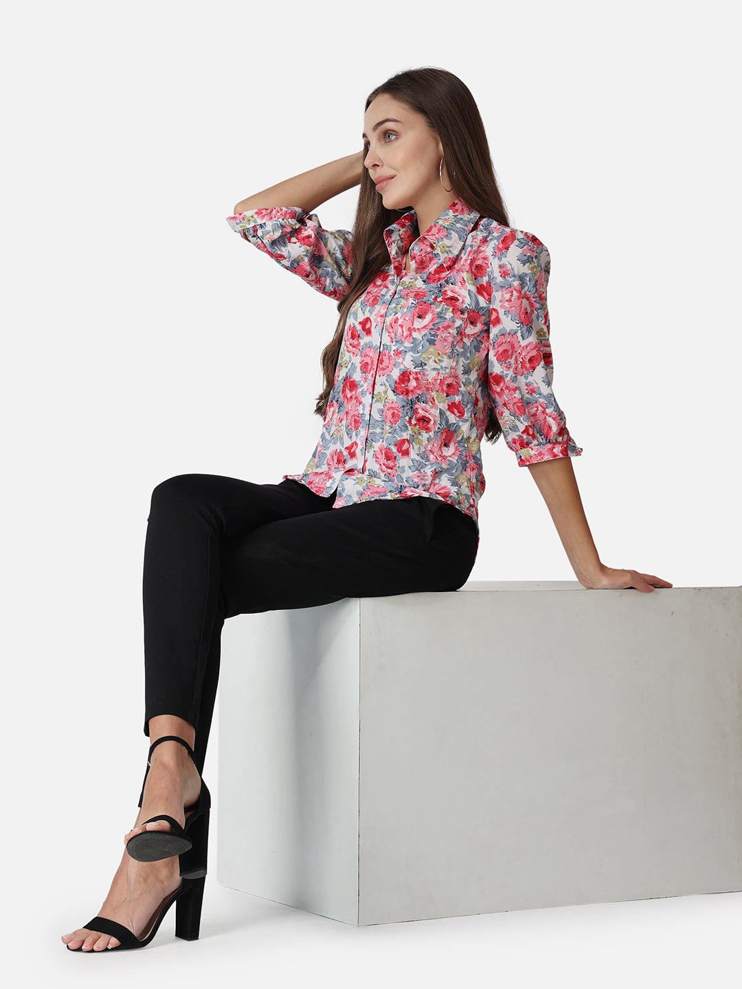 SCORPIUS Floral Printed Casual Shirt