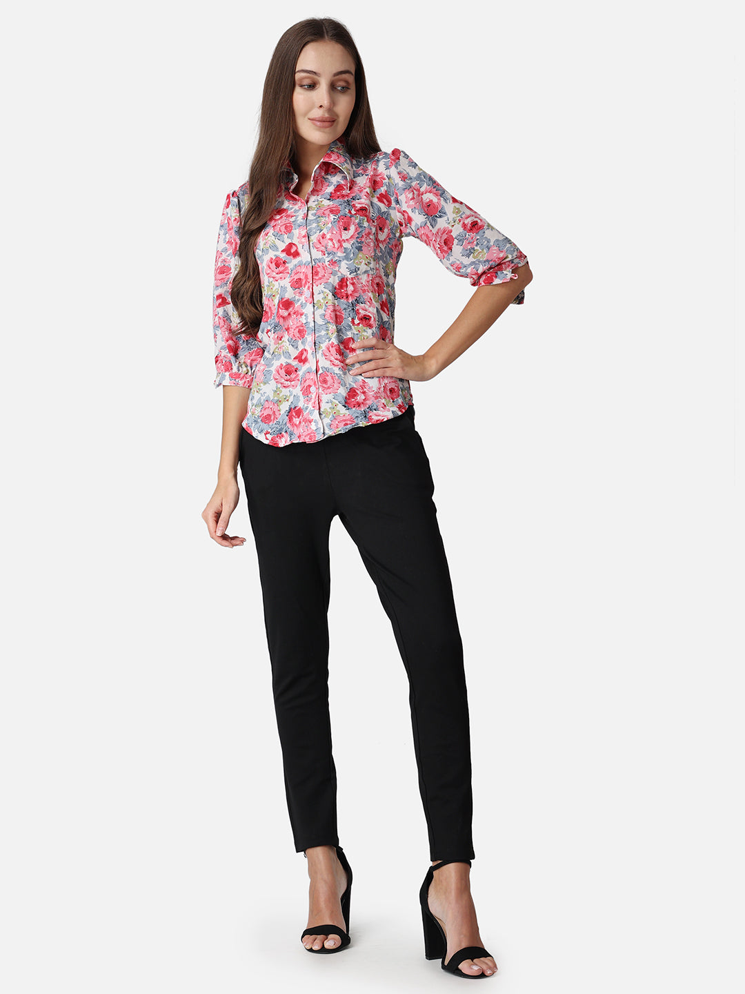 SCORPIUS Floral Printed Casual Shirt