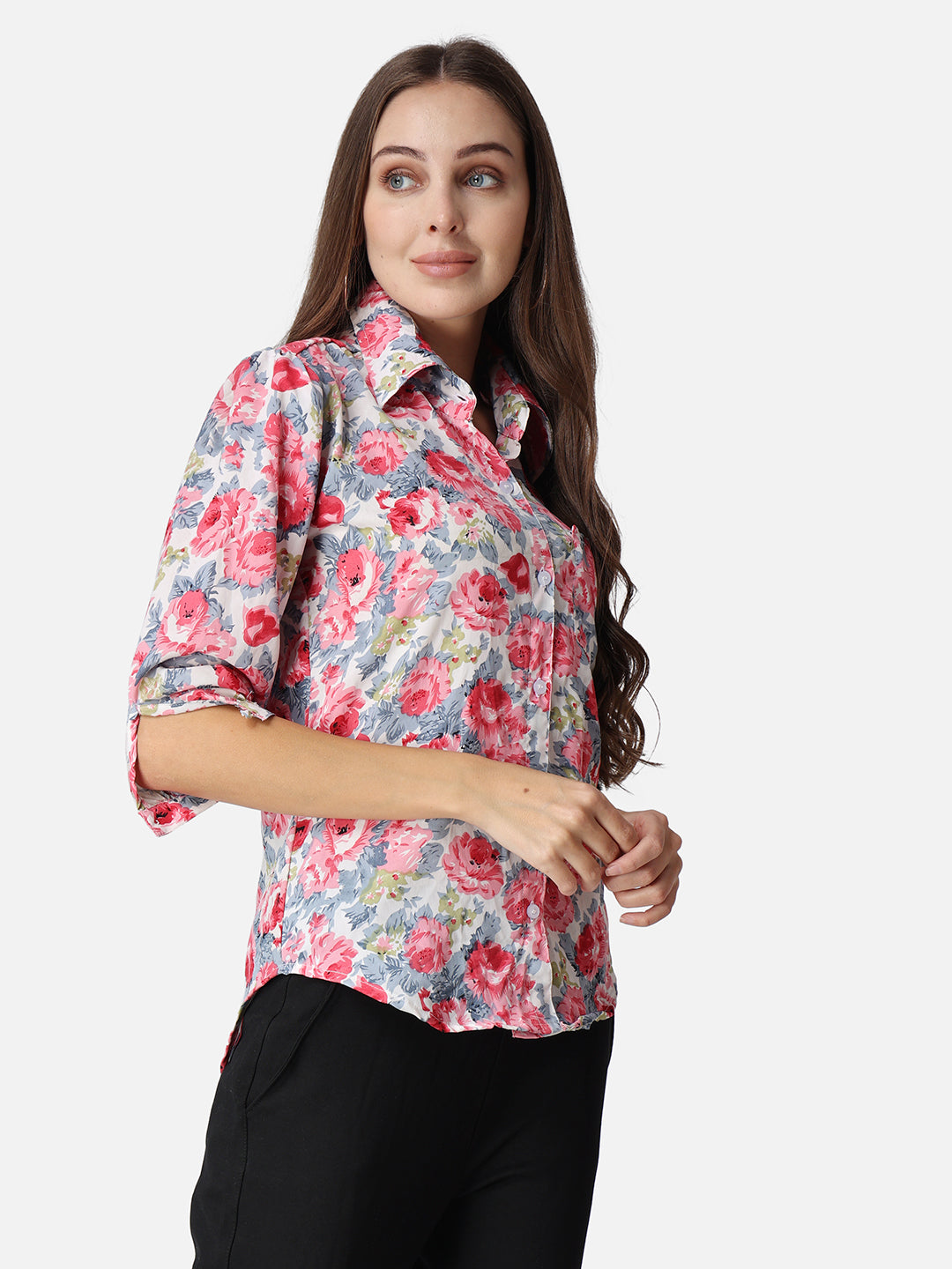 SCORPIUS Floral Printed Casual Shirt