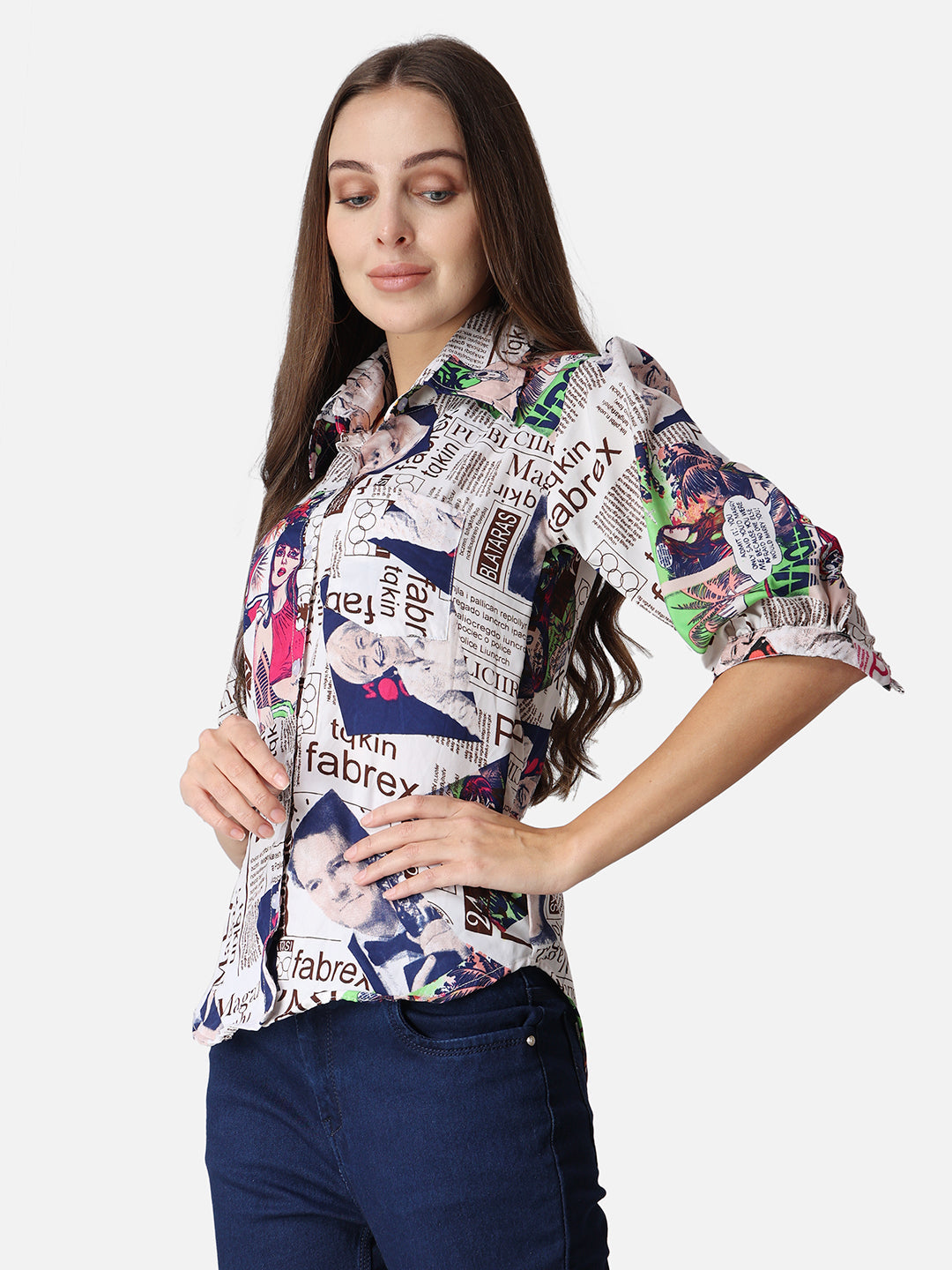 SCORPIUS Typography Printed Casual Shirt