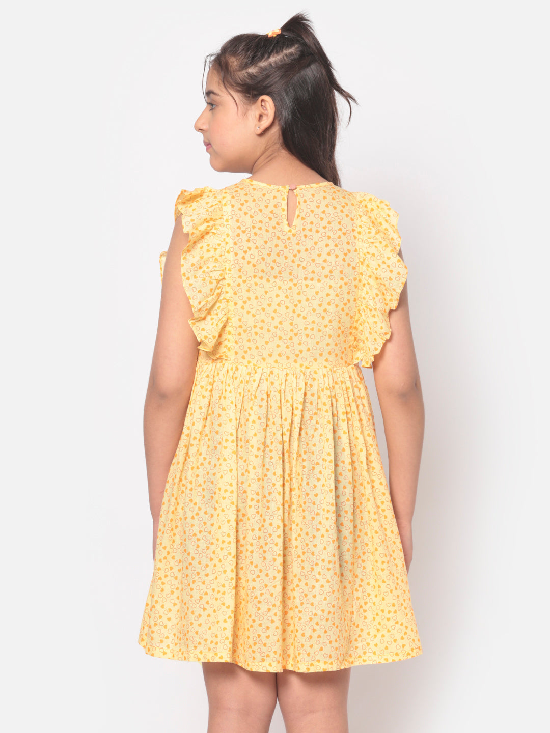 MINOS Yellow Printed Dress