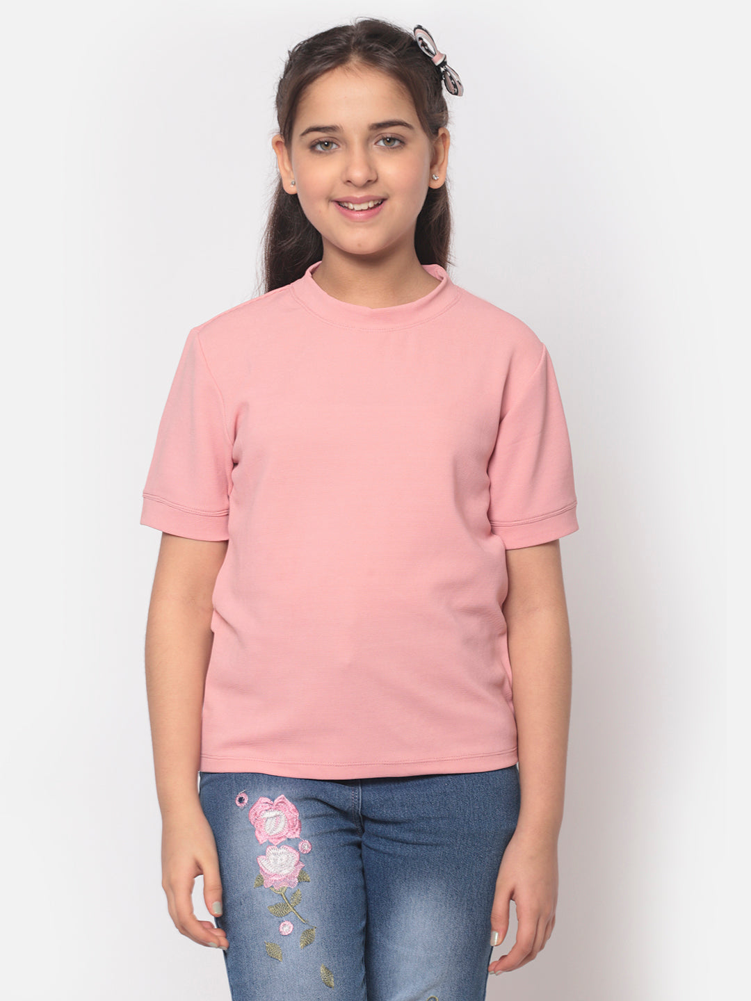 MINOS Solid Pink Top