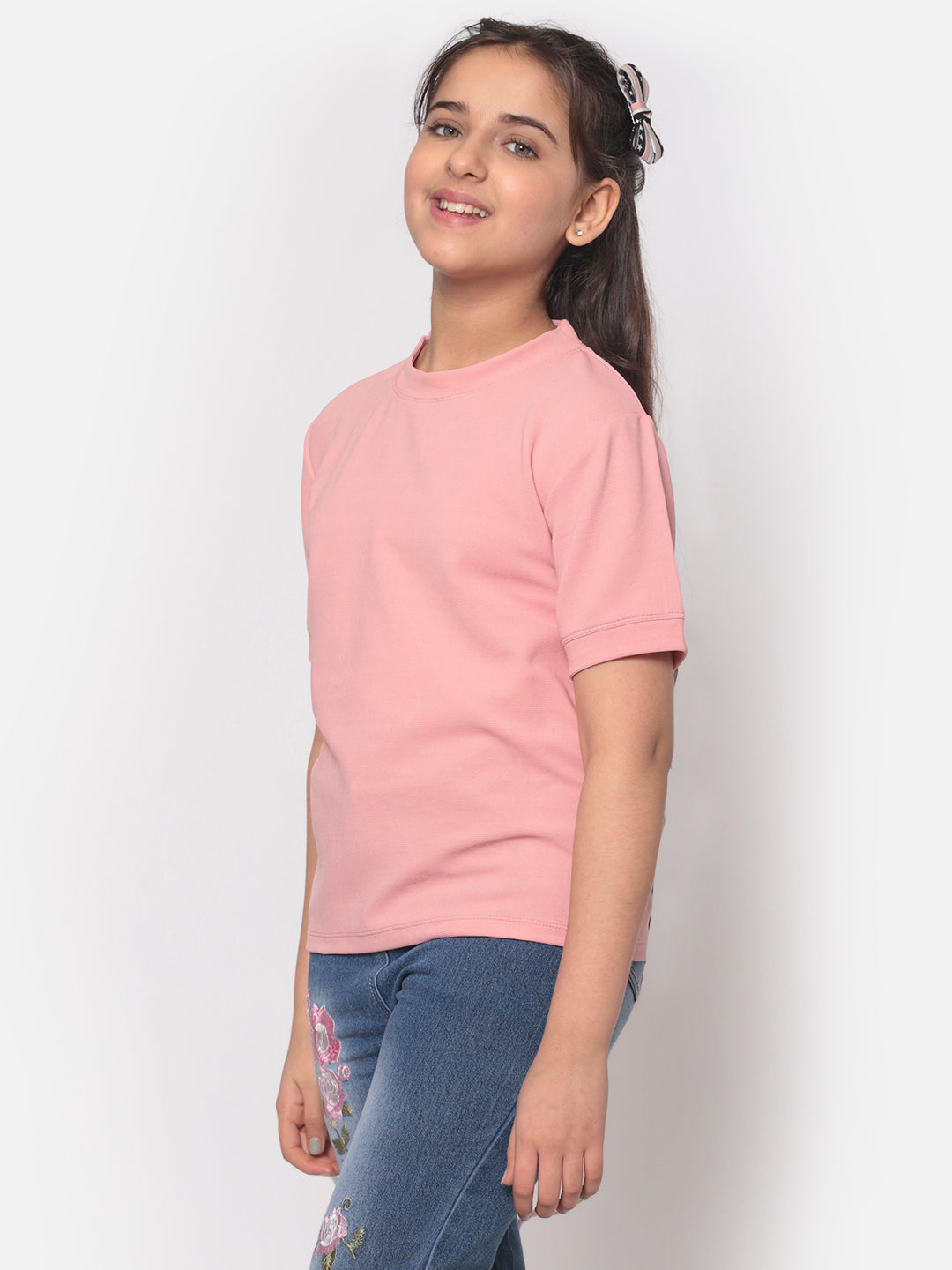 MINOS Solid Pink Top