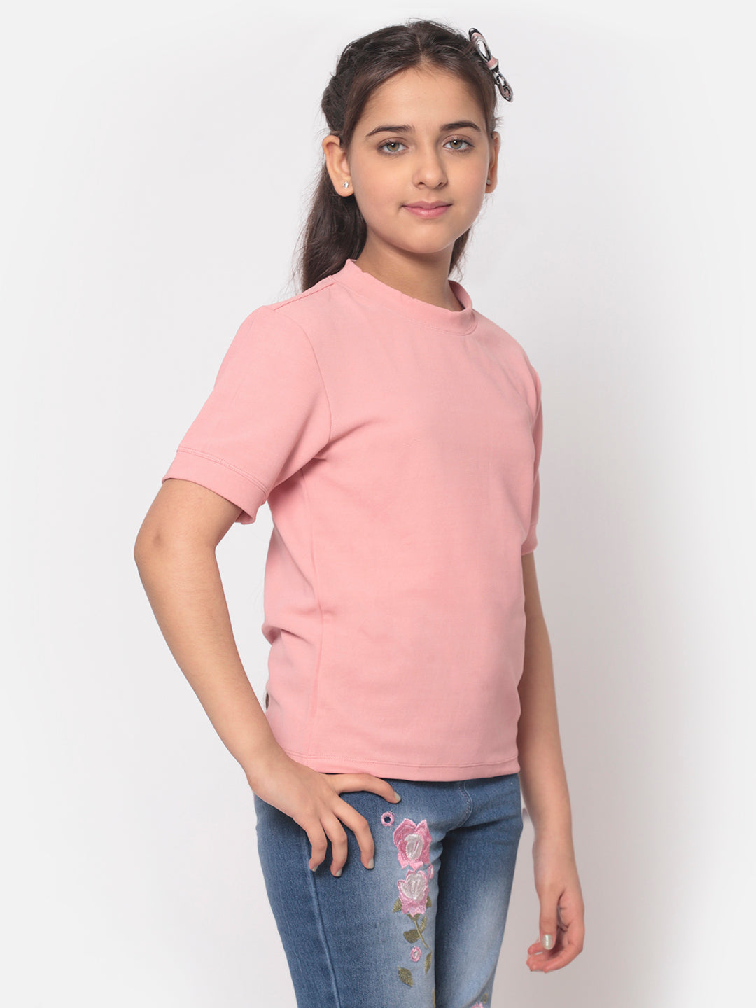 MINOS Solid Pink Top