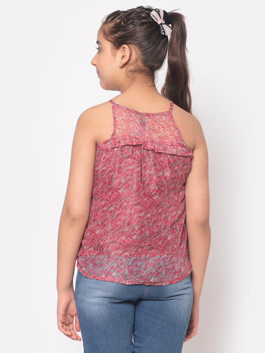 MINOS Pink Printed Top