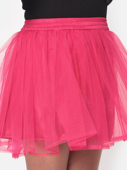 MINOS Pink Net Skirt