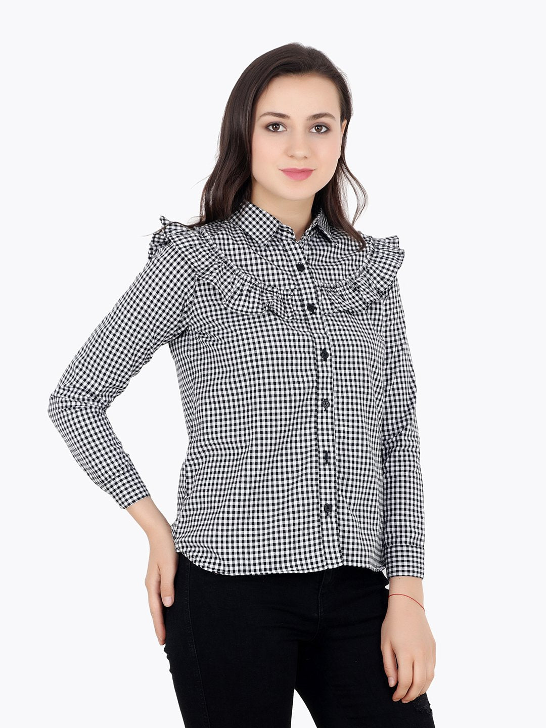 Black Checkered Shirt