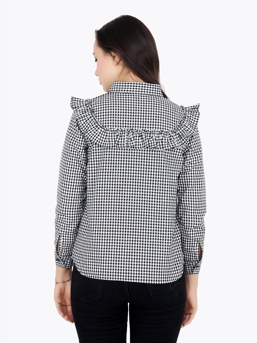 Black Checkered Shirt