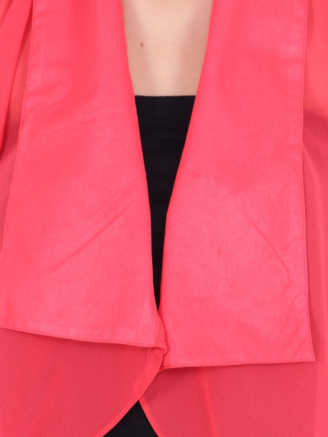 Pink Solid Shrug