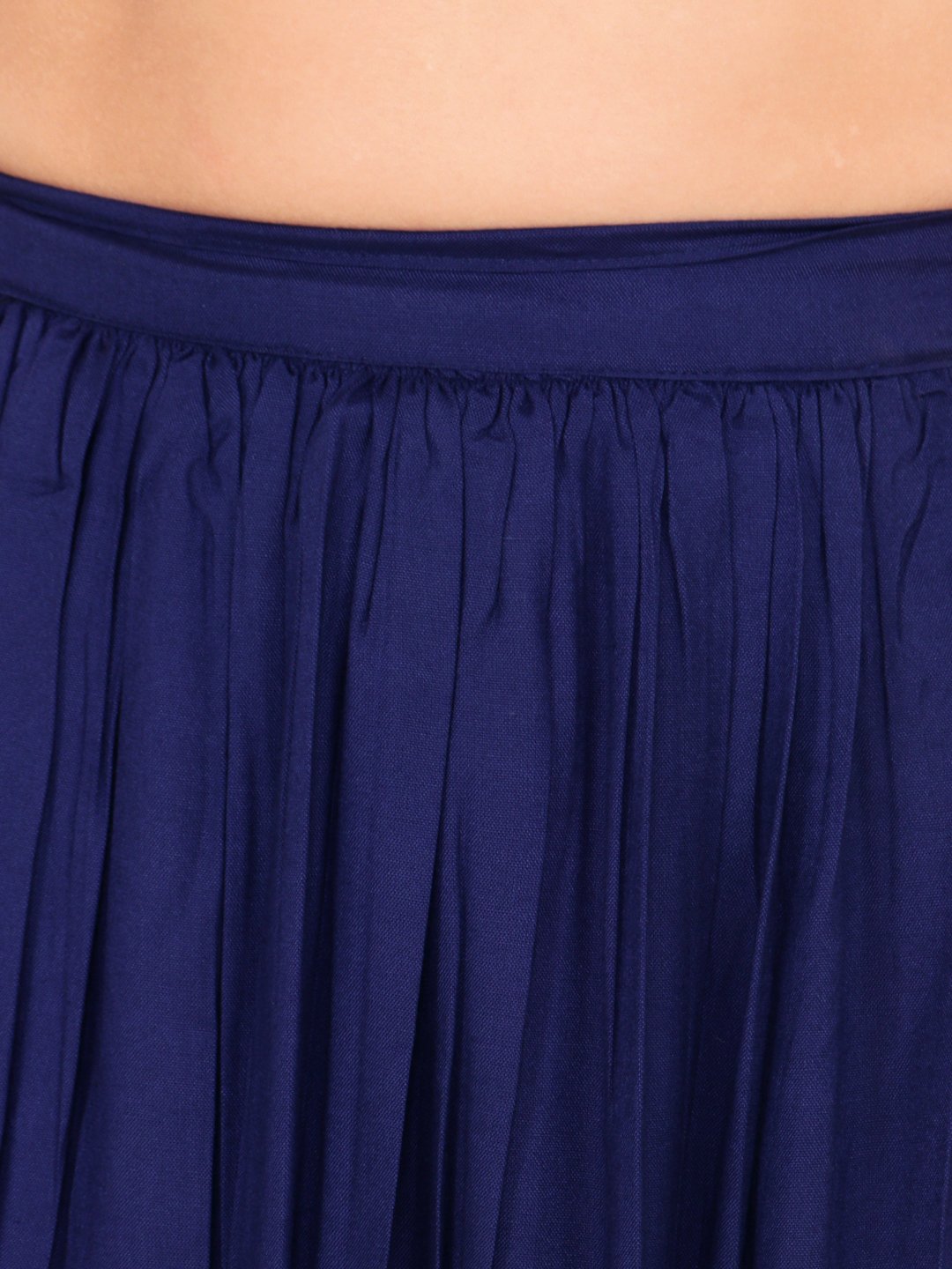 Navy Solid Skirt