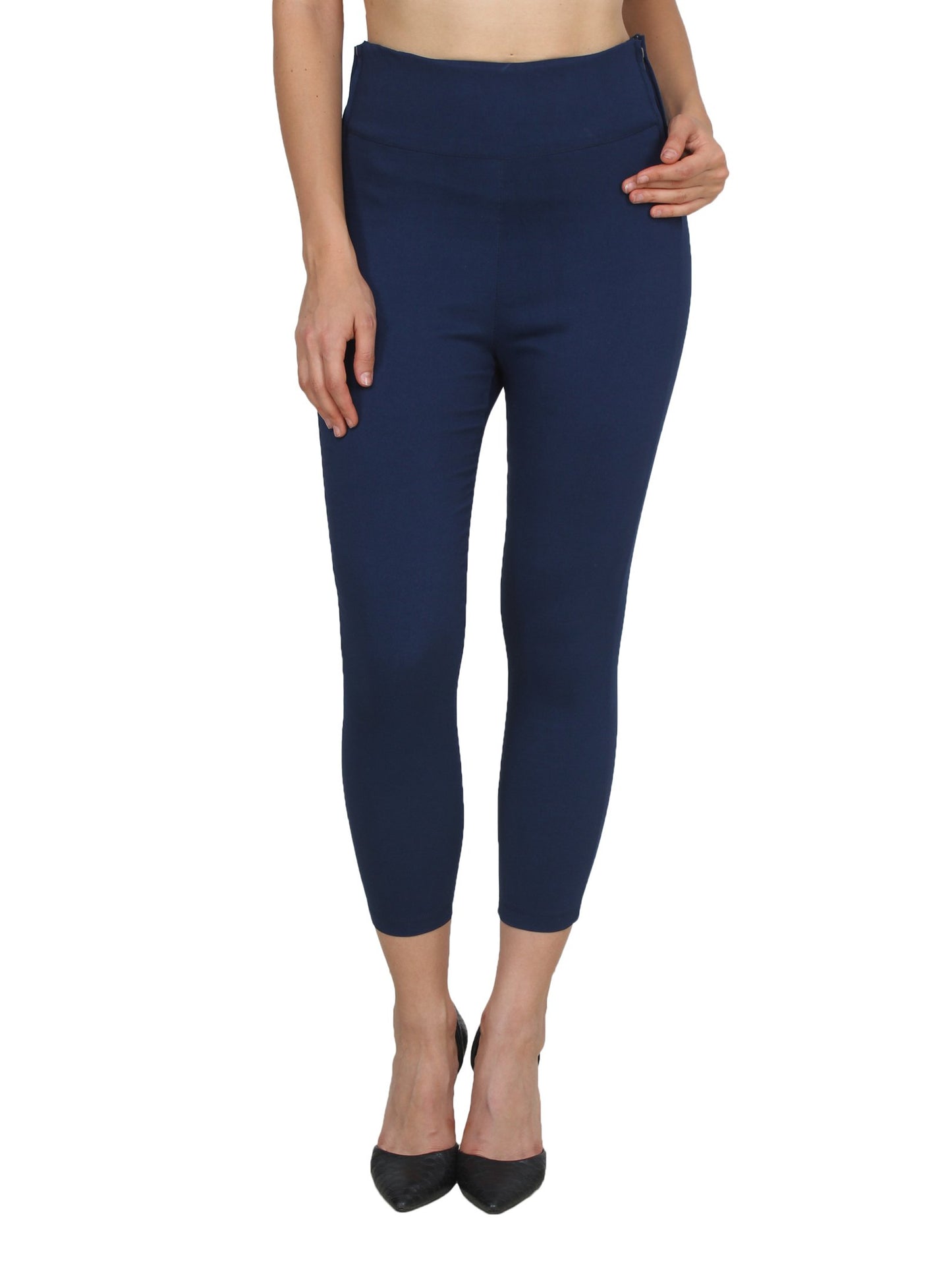 Navy Solid Jeggings