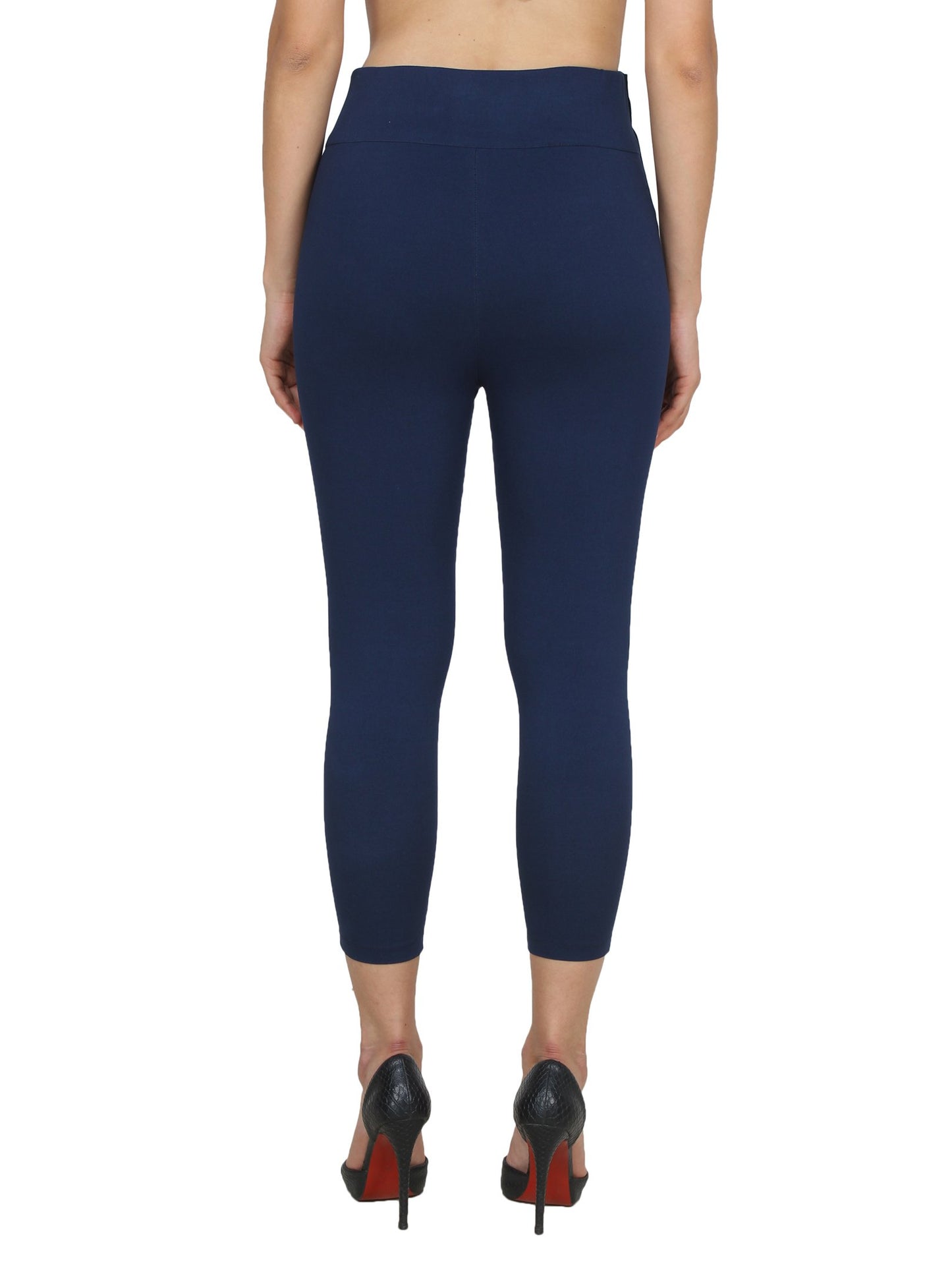 Navy Solid Jeggings