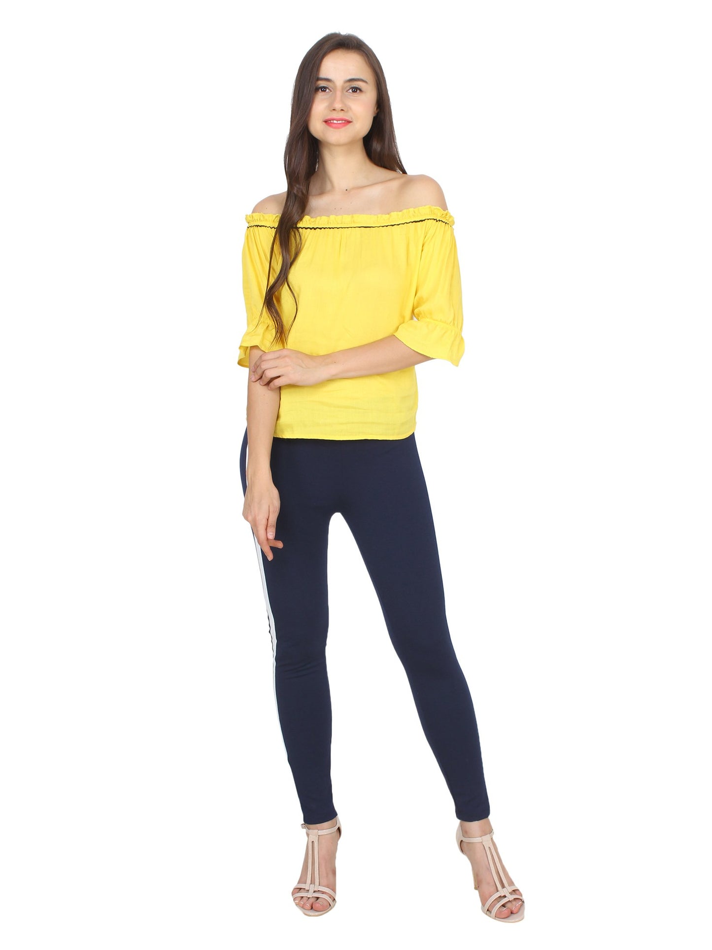 Navy Solid Jeggings
