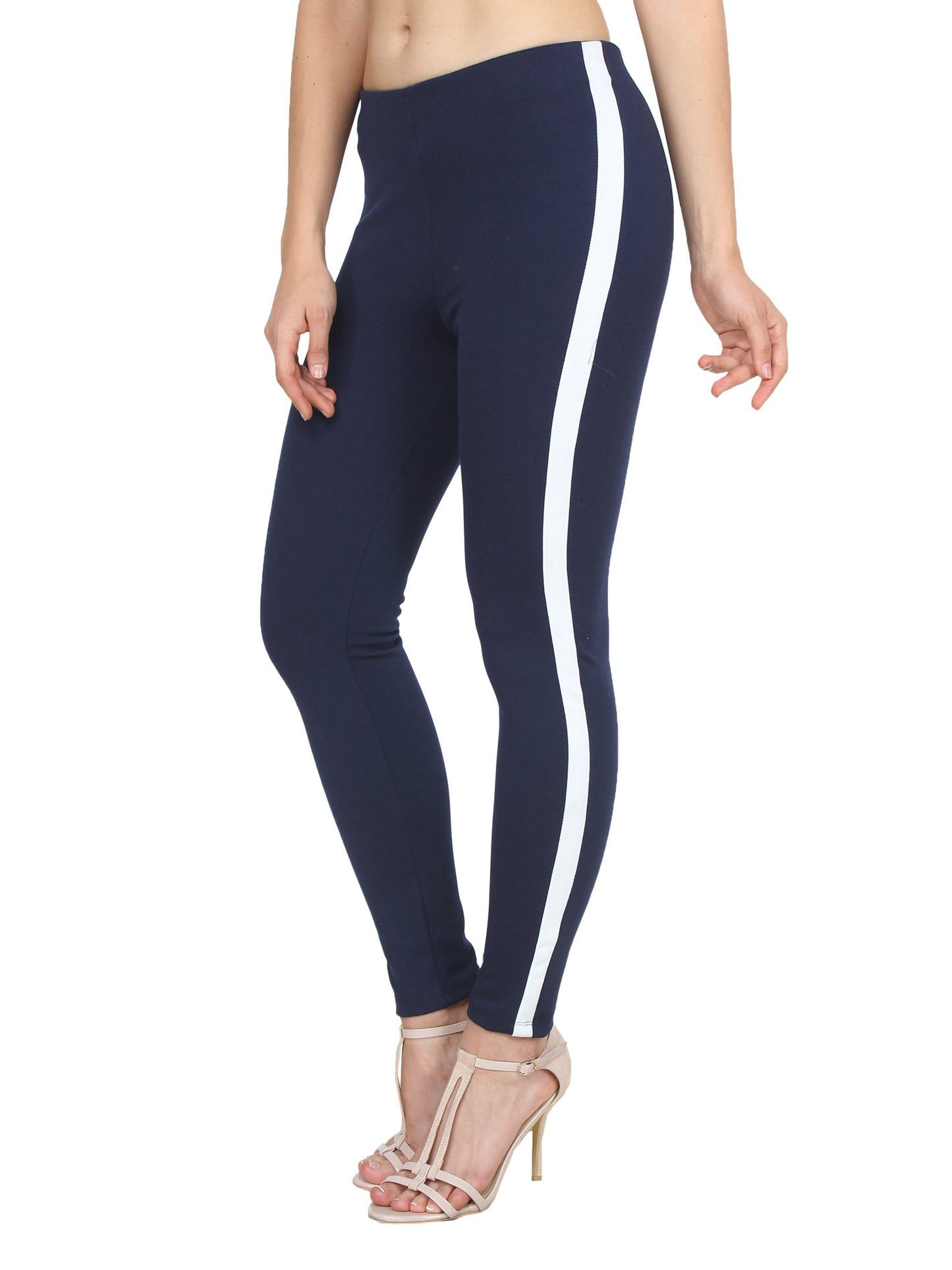 Navy Solid Jeggings