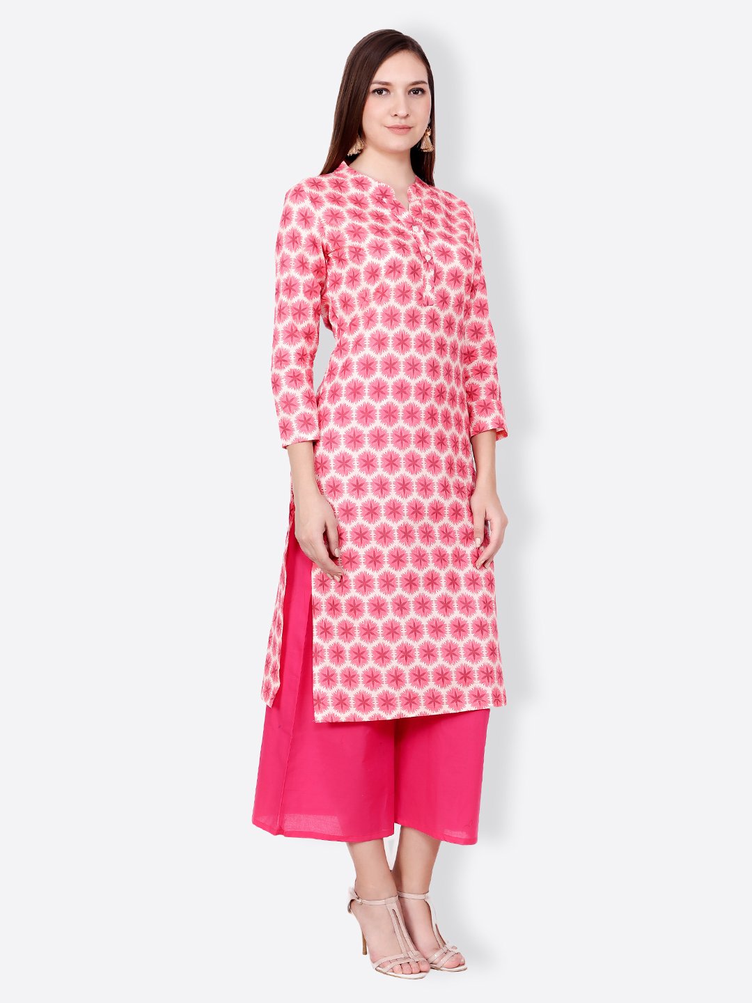 SCORPIUS PINK PRINTED KURTA