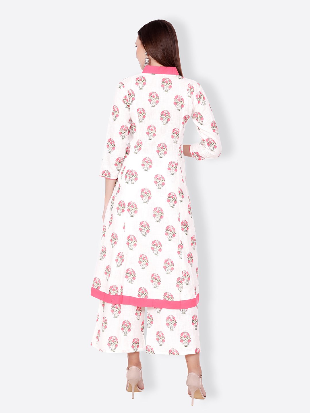 SCORPIUS PINK PRINTED KURTA SET