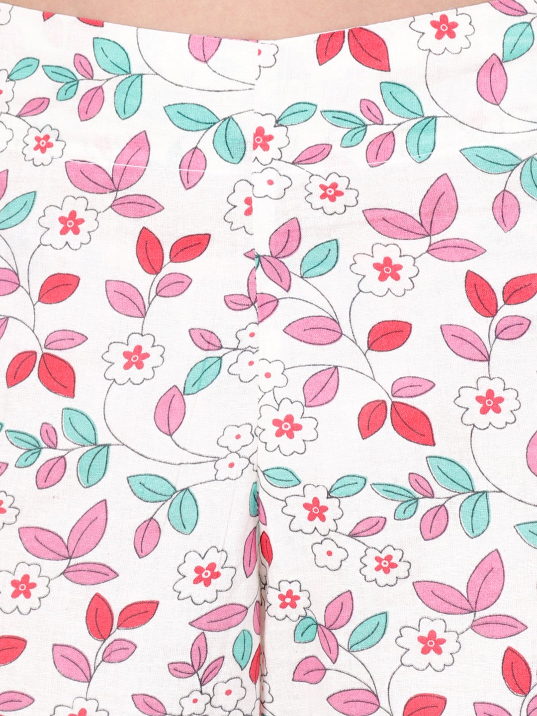 SCORPIUS WHITE PRINTED KURTA SET