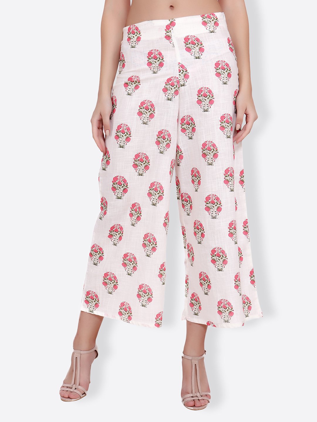 SCORPIUS white printed pallazo