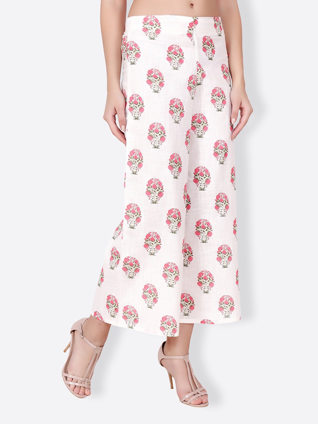 SCORPIUS white printed pallazo