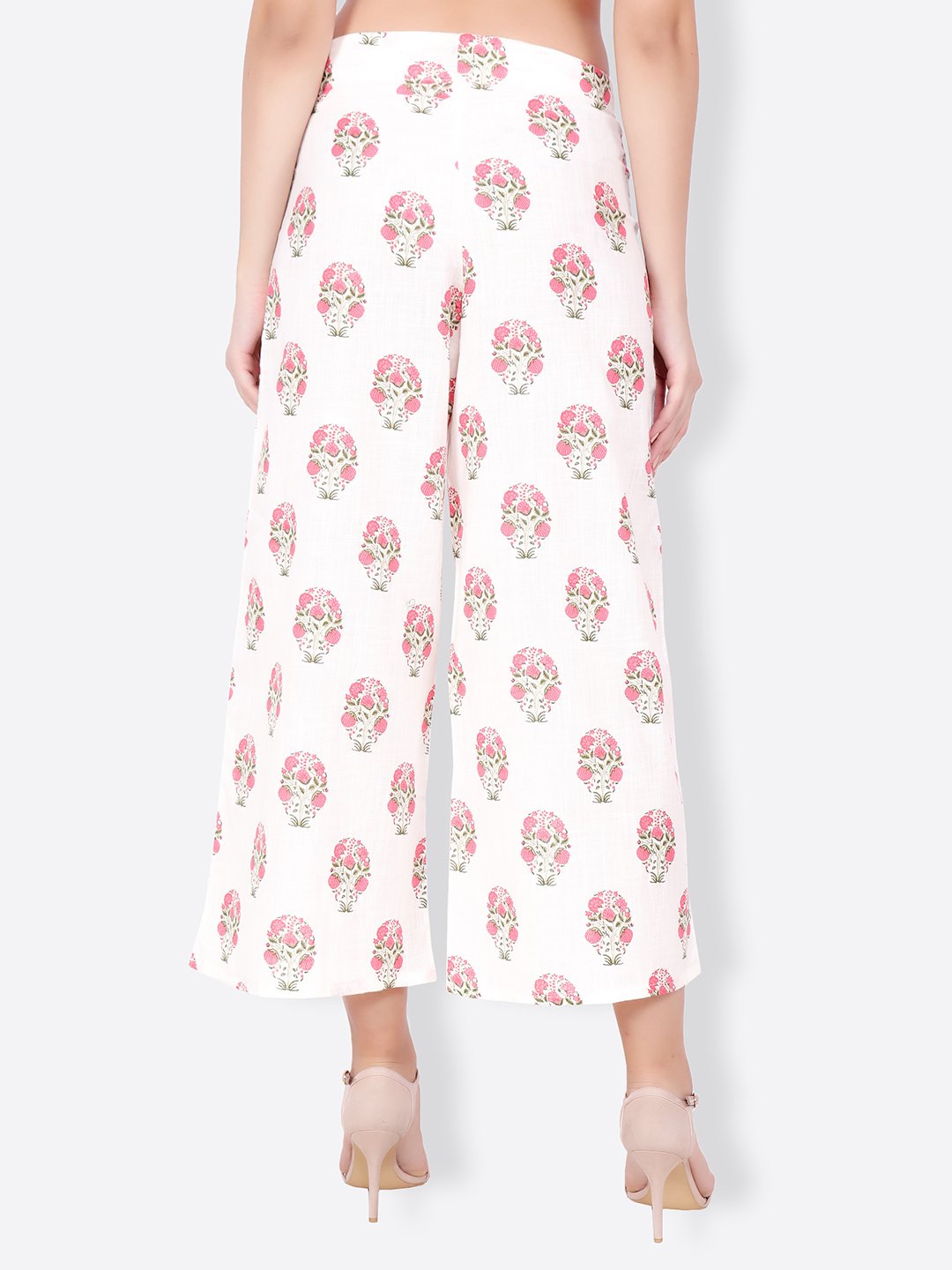 SCORPIUS white printed pallazo