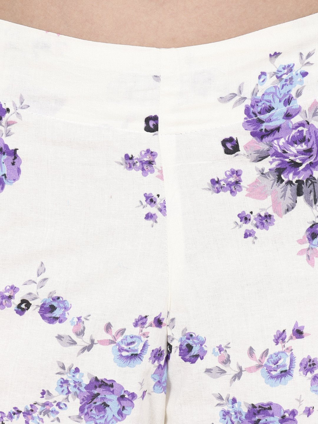SCORPIUS white and blue floral pallazo