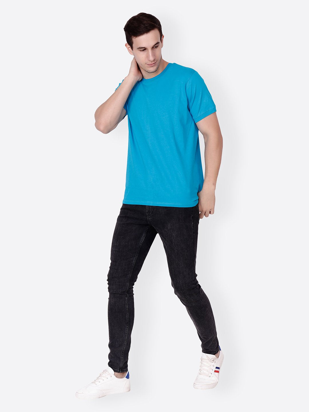 Blue Solid Tshirt