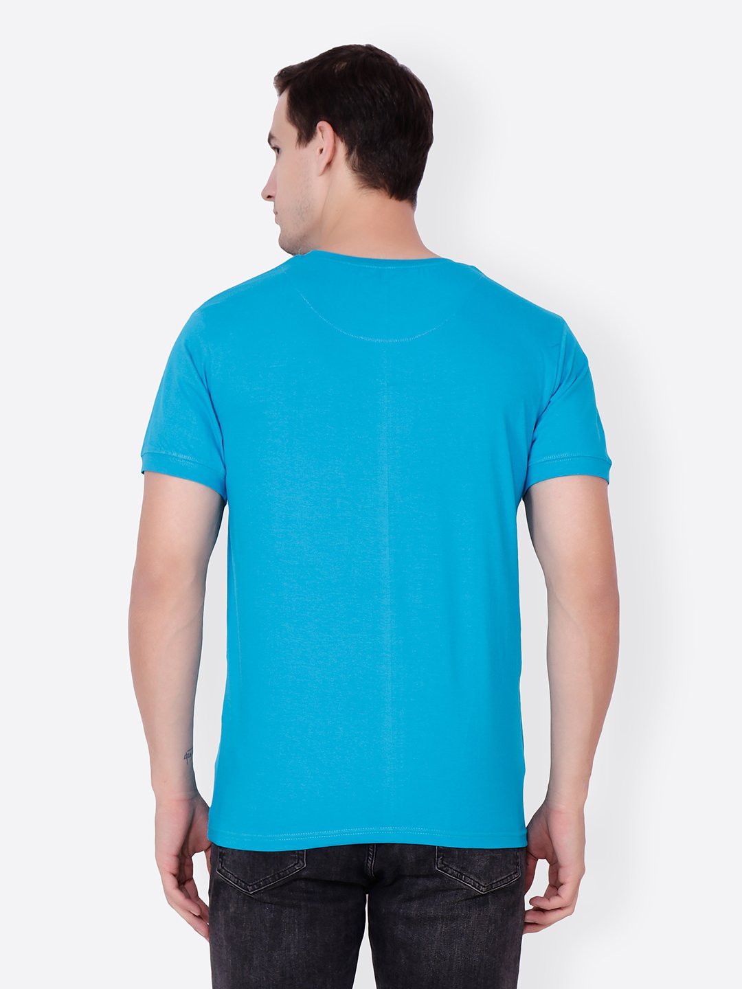 Blue Solid Tshirt