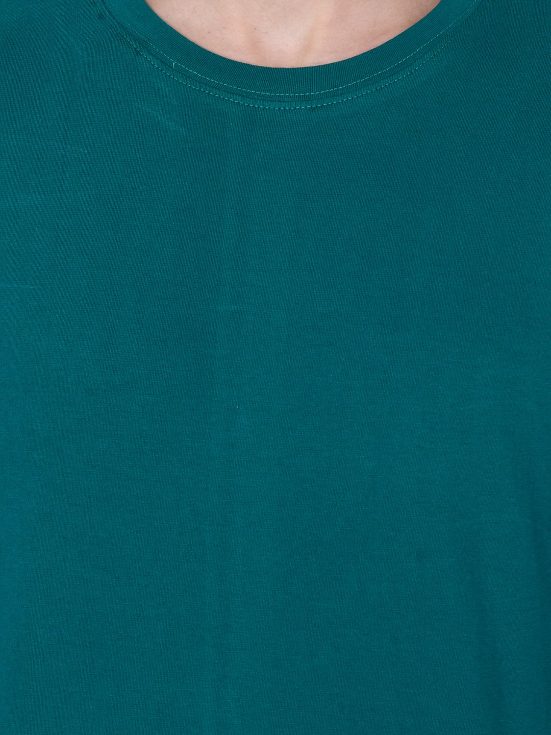 Green Solid Tshirt