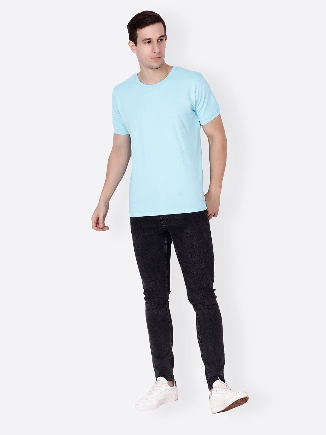 Blue Solid Tshirt