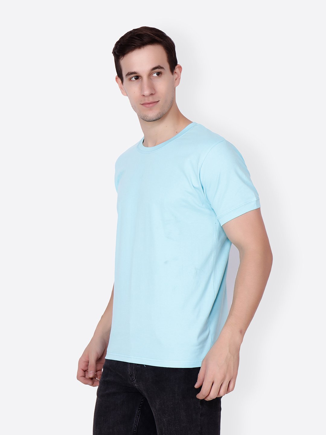 Blue Solid Tshirt