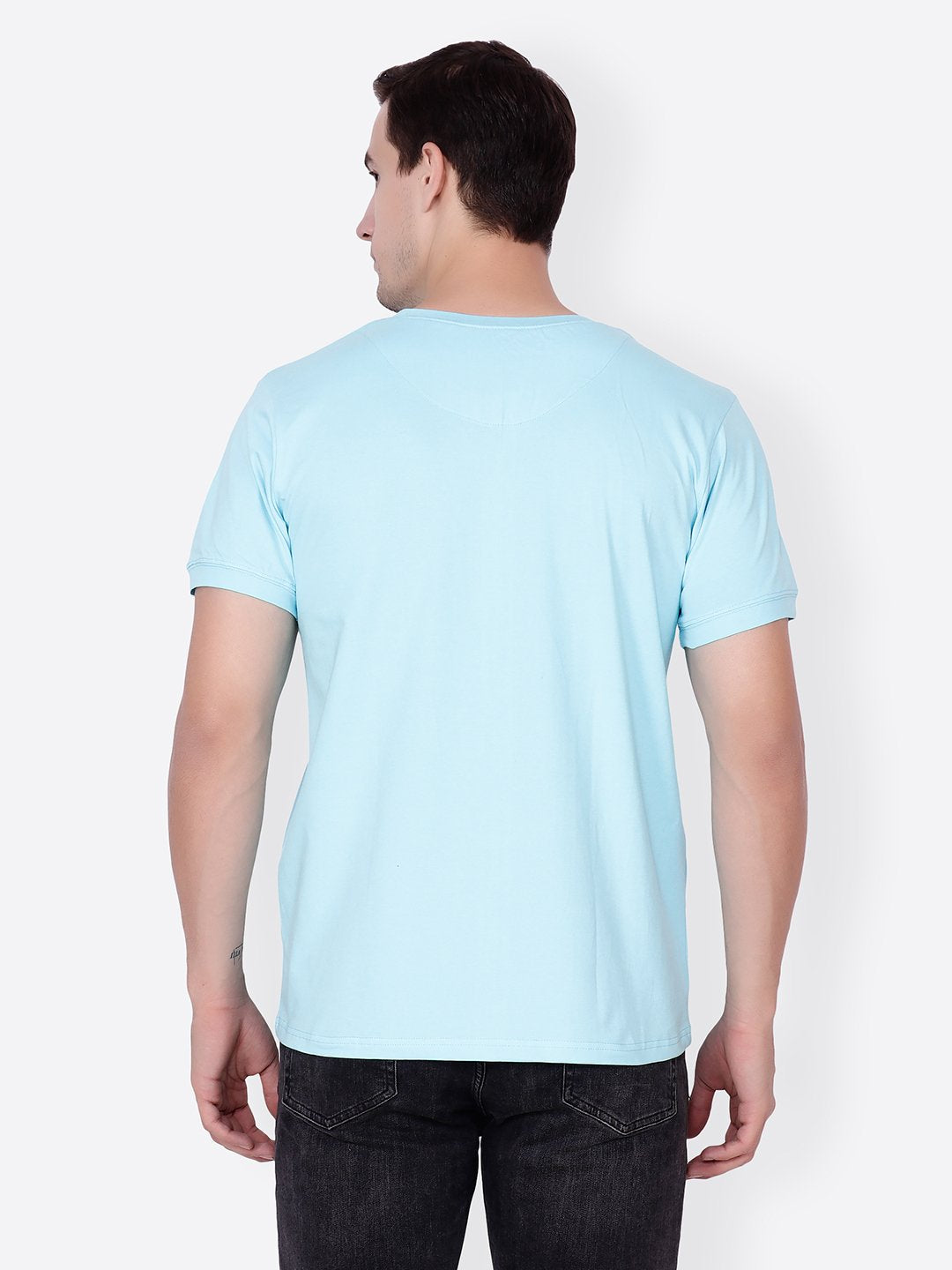 Blue Solid Tshirt