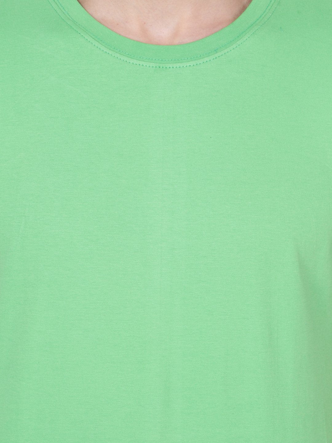 Green Solid Tshirt