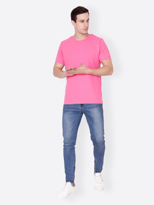 Pink Solid Tshirt