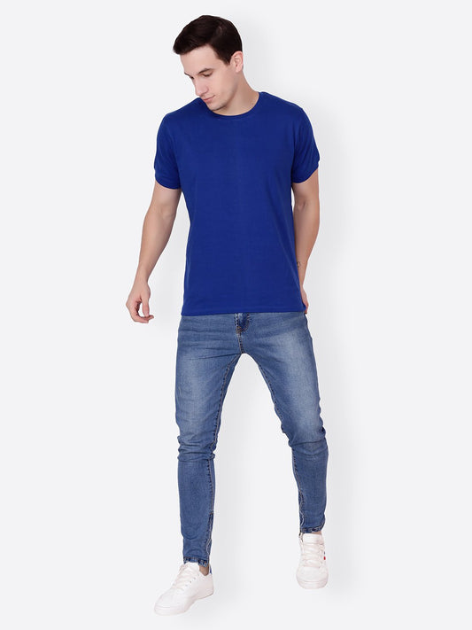 Blue Solid Tshirt