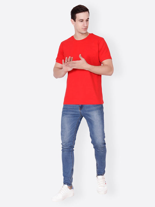 Red Solid Tshirt