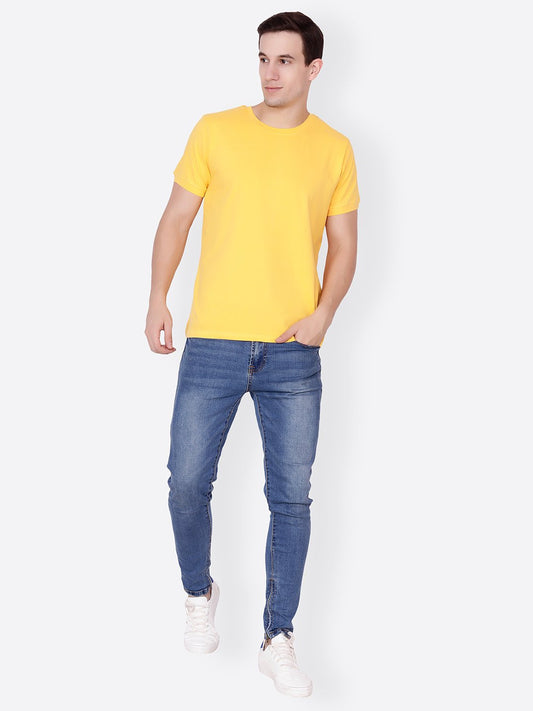 Yellow Solid Tshirt