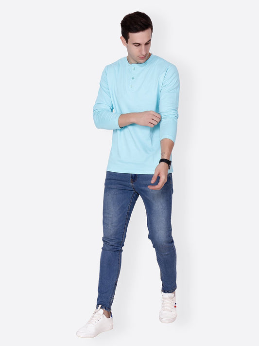 Blue Solid Tshirt