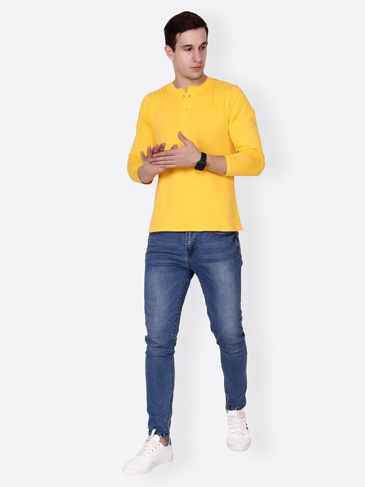 Yellow Solid Tshirt