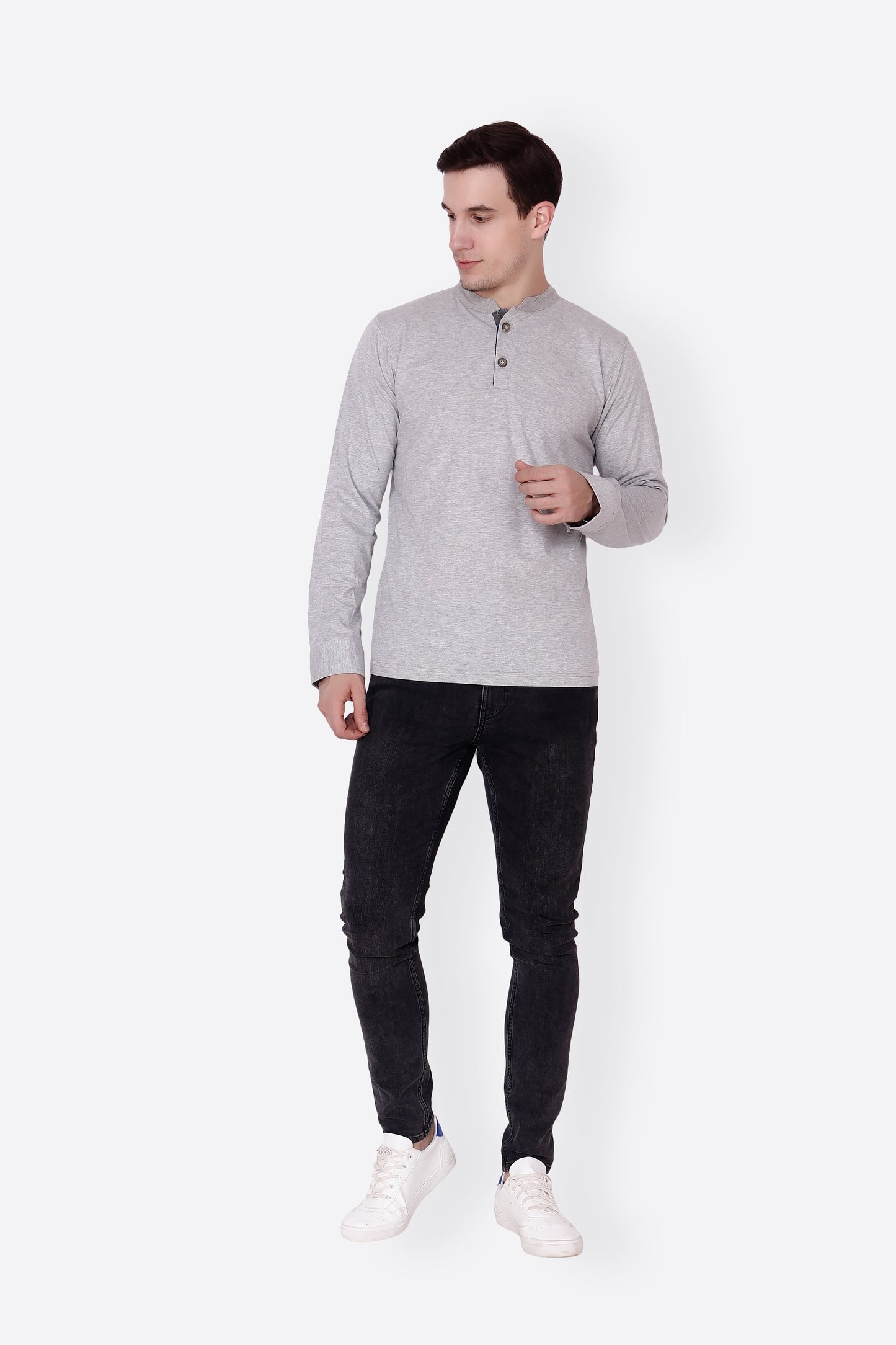 Grey Henley Tshirt