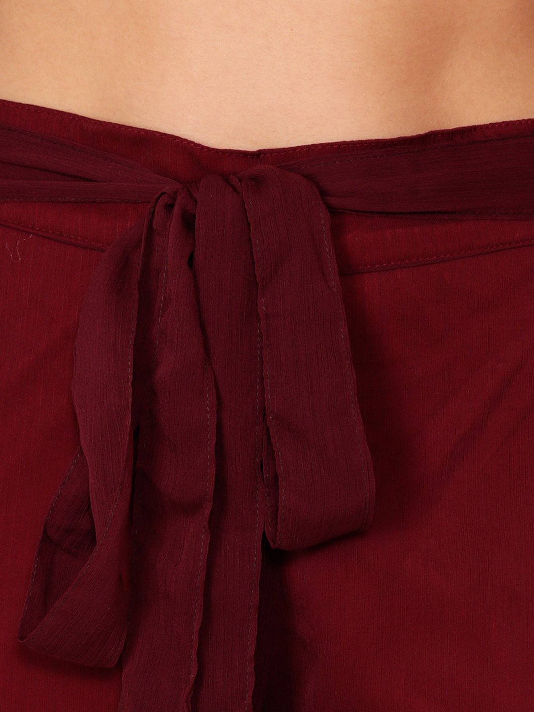 SCORPIUS MAROON SOLID PALLAZO