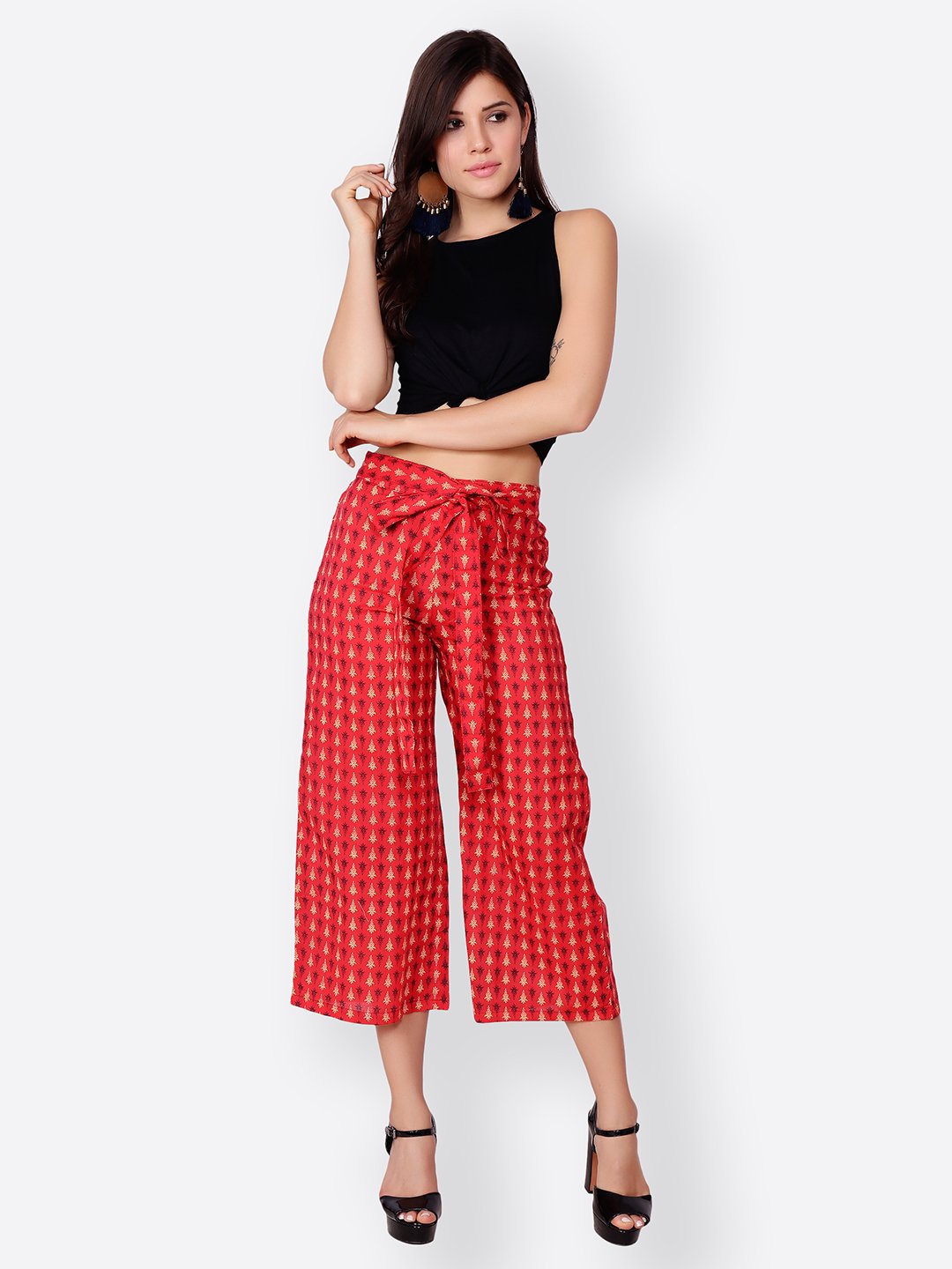 SCORPIUS RED PRINTED PALLAZO