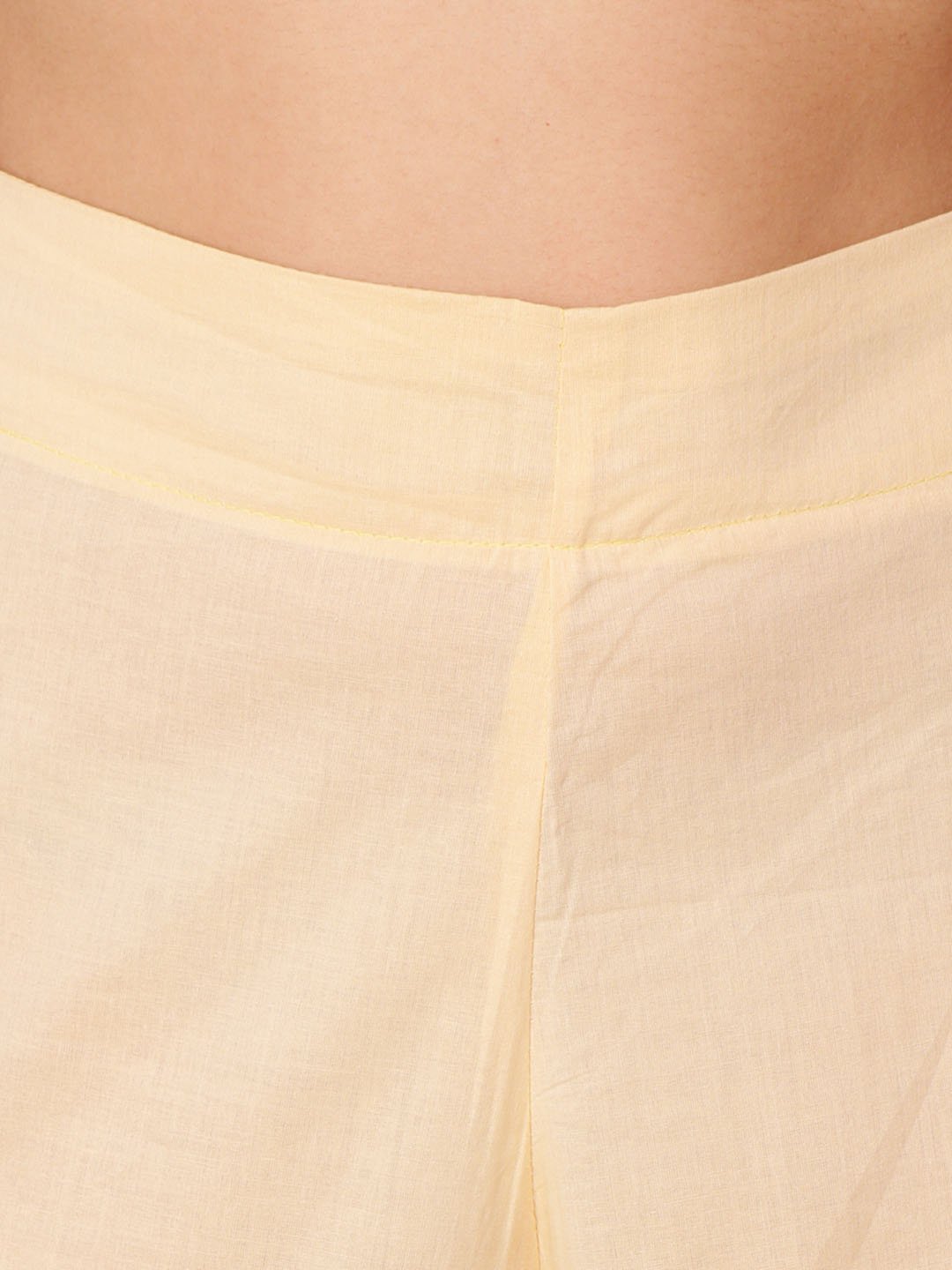 SCORPIUS CREAM SOLID PALLAZO