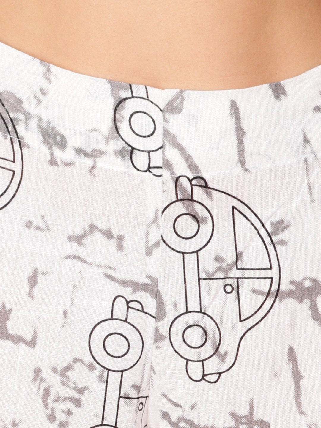 SCORPIUS WHITE PRINTED PALLAZO