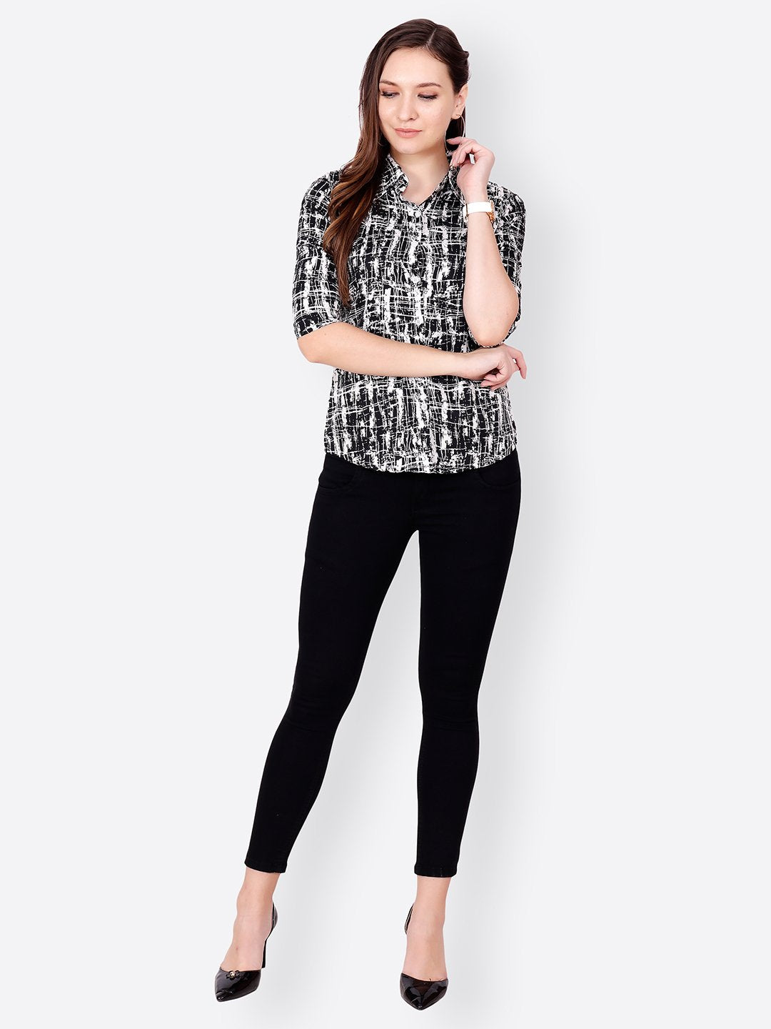 SCORPIUS BLACK AND WHITE SHIRT