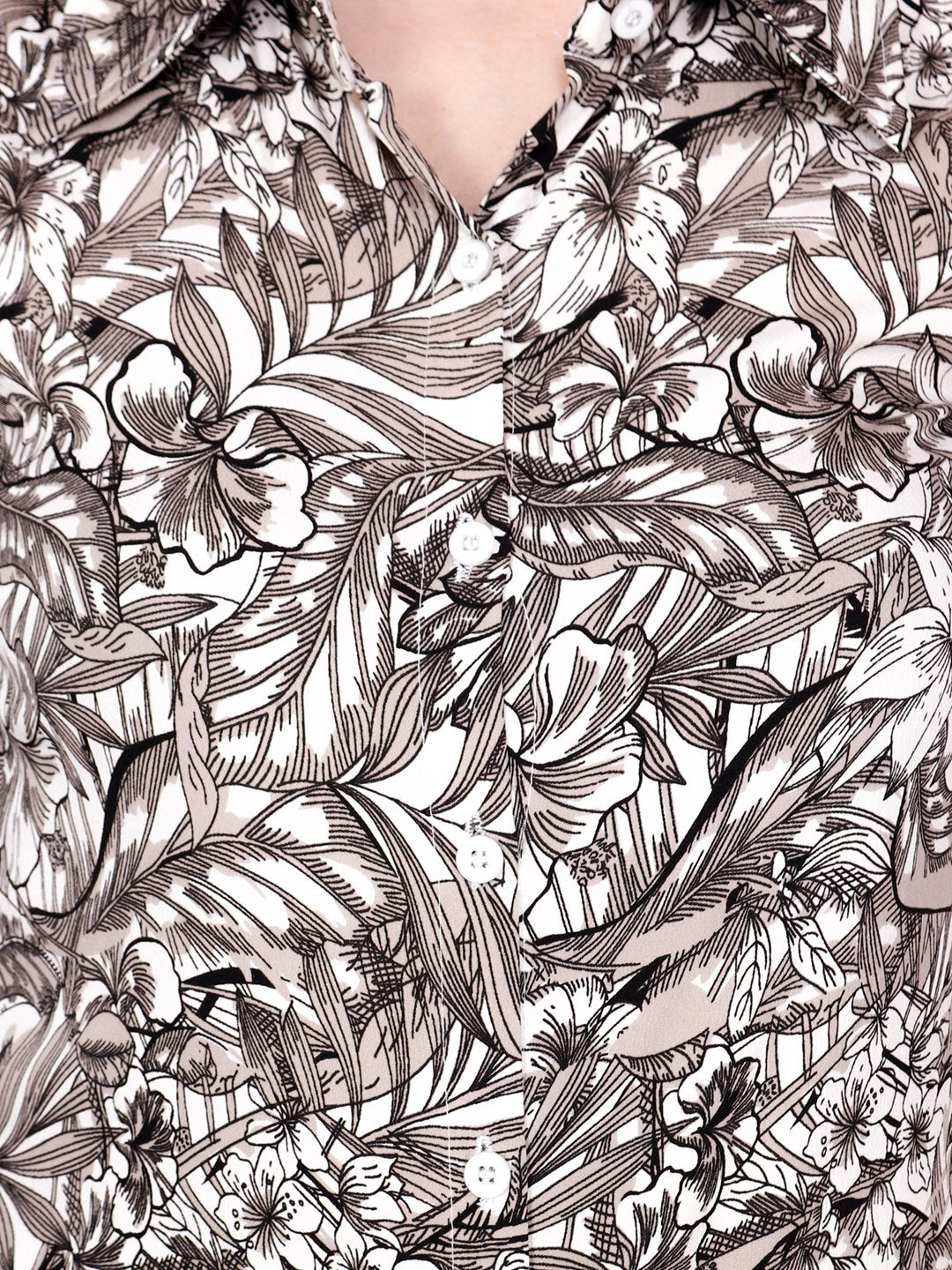 SCORPIUS BLACK FLORAL SHIRT