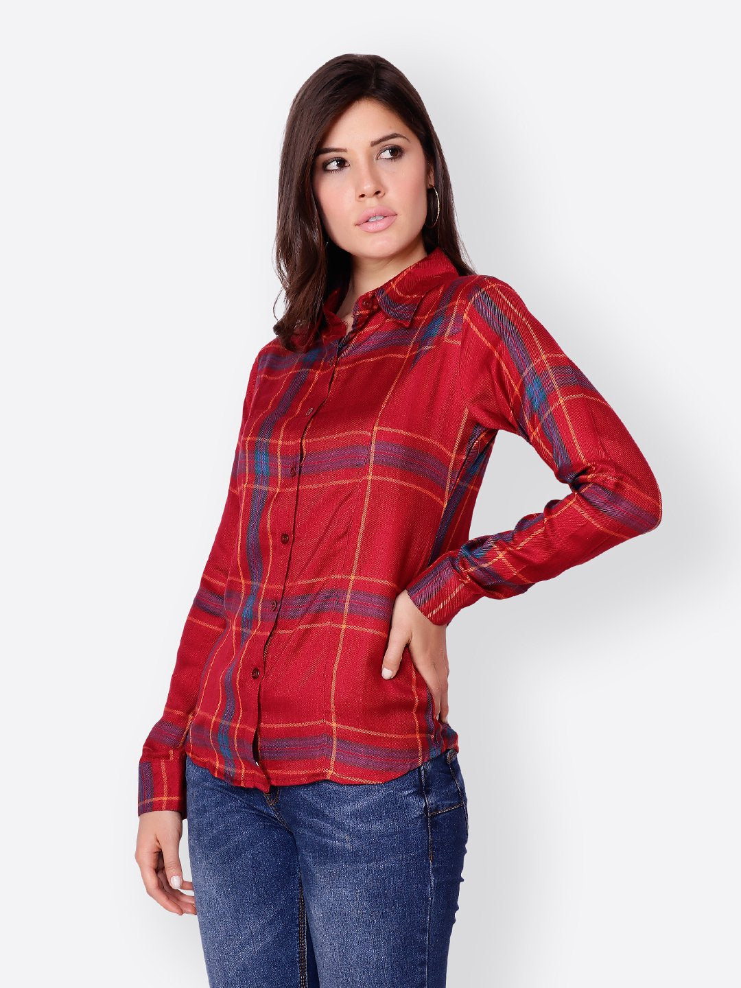 SCORPIUS RED CHECK SHIRT